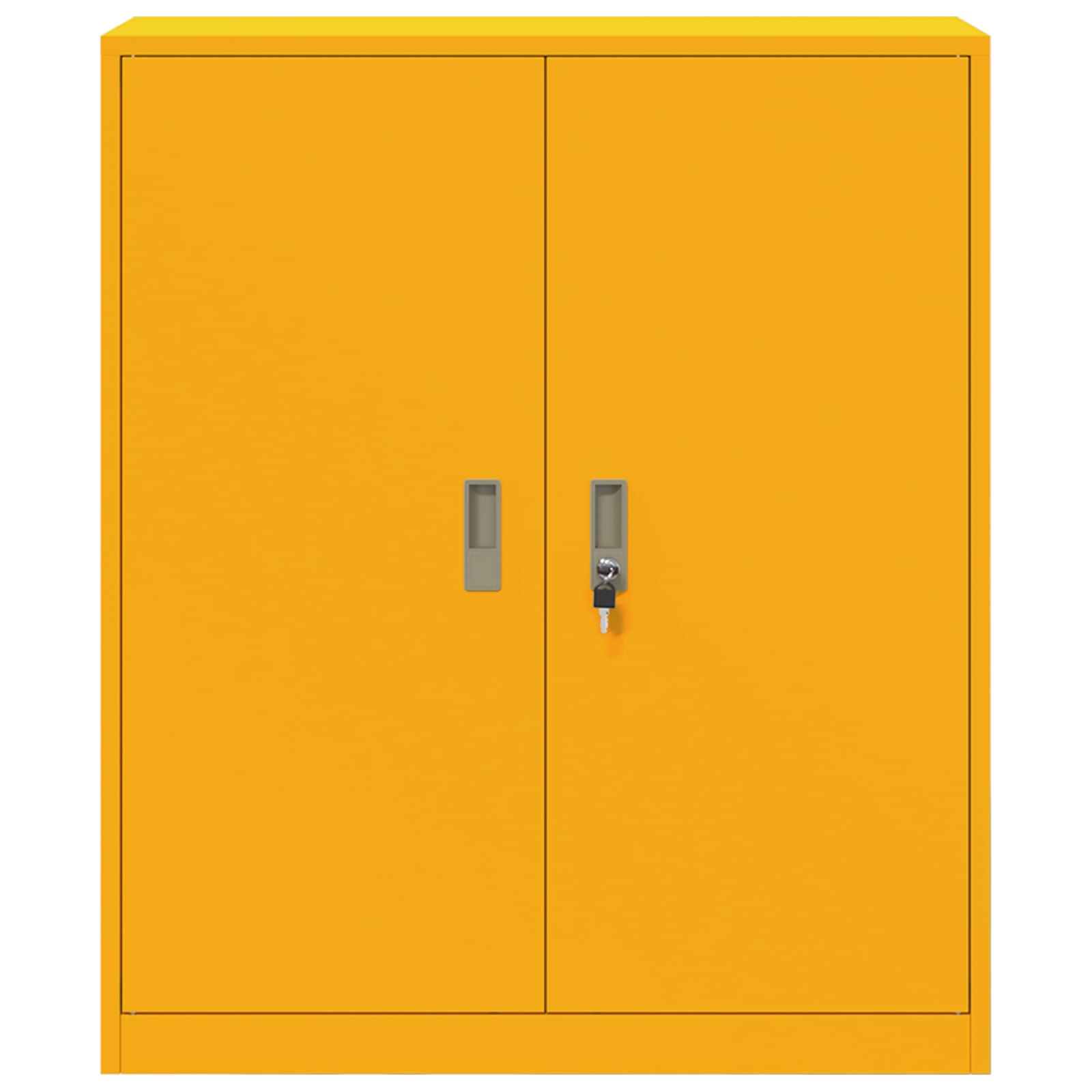 Armadio Giallo senape 90 x 40 x 105 cm Acciaio | homemem39