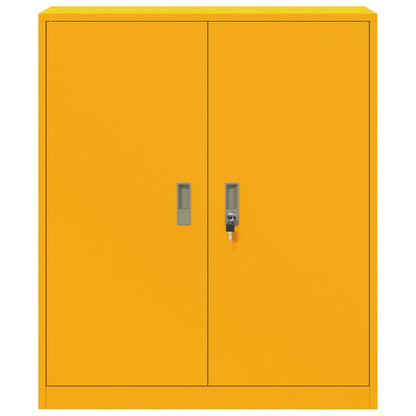 Armadio Giallo senape 90 x 40 x 105 cm Acciaio | homemem39