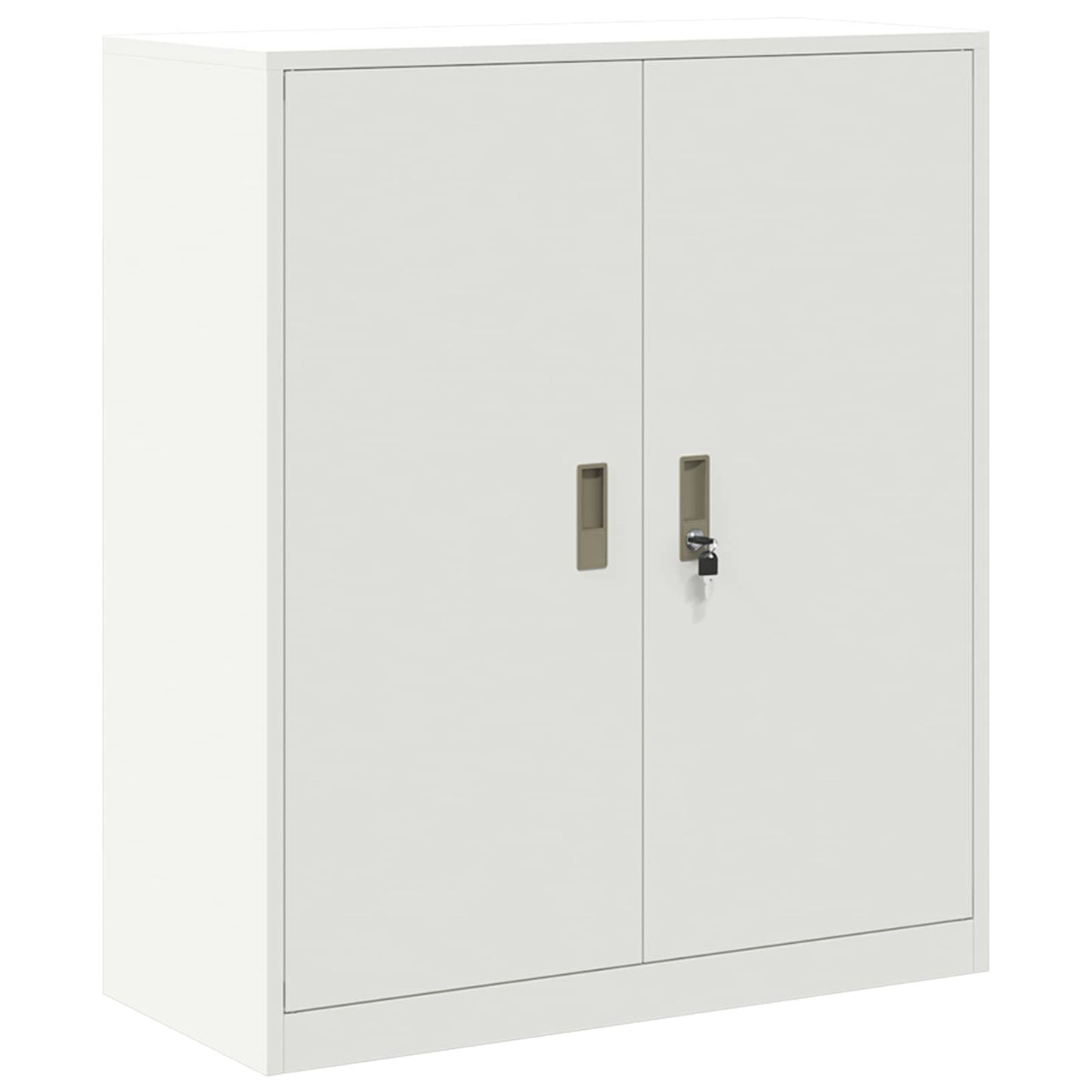 Armadio Bianco 90 x 40 x 105 cm Acciaio | homemem39