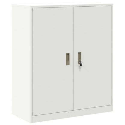 Armadio Bianco 90 x 40 x 105 cm Acciaio | homemem39
