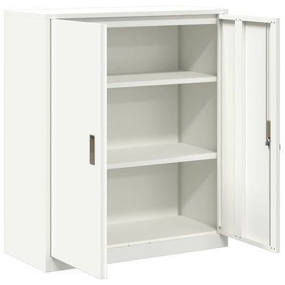 Armadio Bianco 90 x 40 x 105 cm Acciaio | homemem39