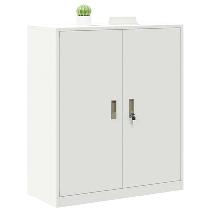 Armadio Bianco 90 x 40 x 105 cm Acciaio | homemem39