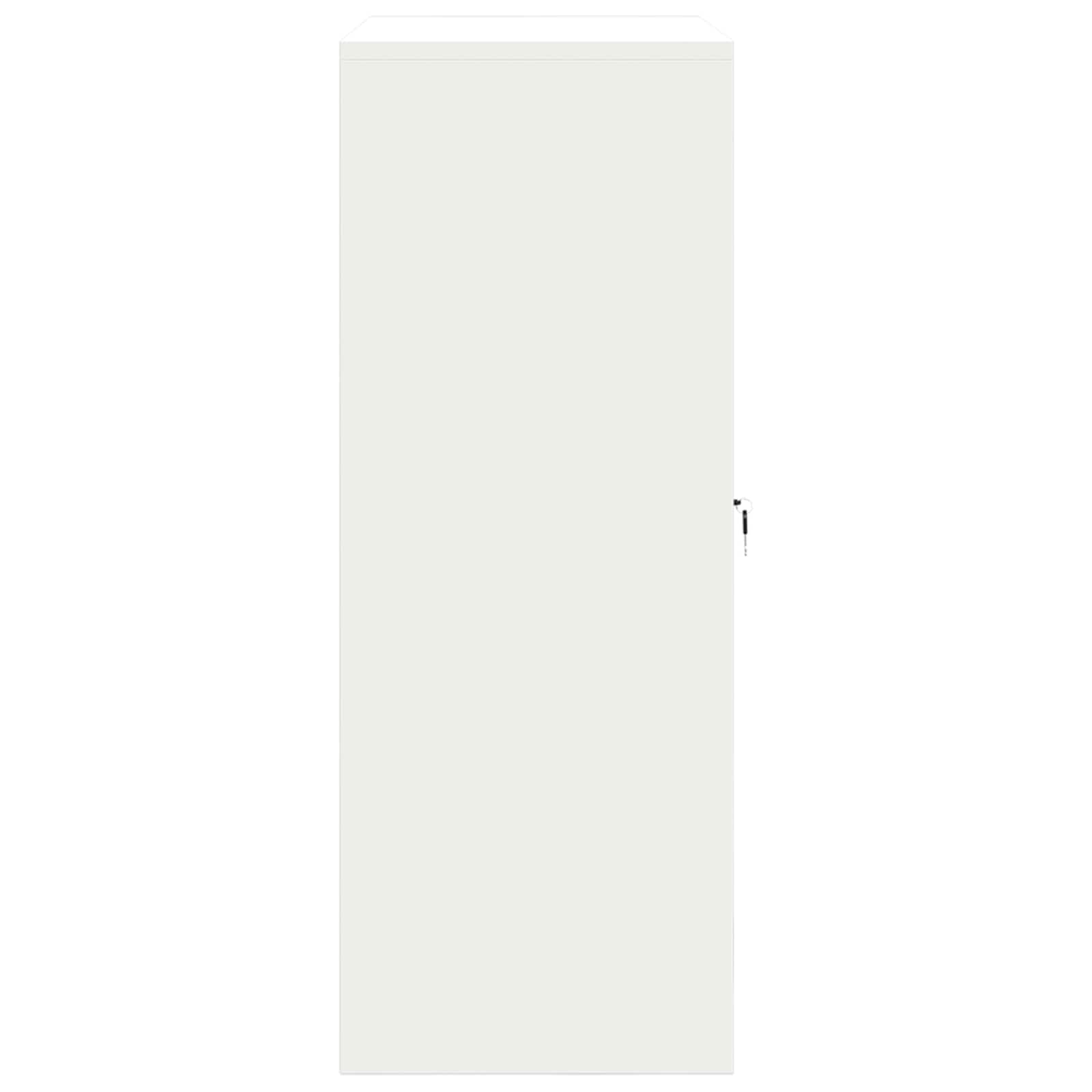 Armadio Bianco 90 x 40 x 105 cm Acciaio | homemem39