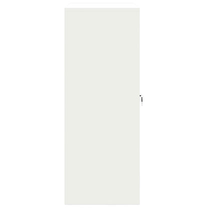 Armadio Bianco 90 x 40 x 105 cm Acciaio | homemem39