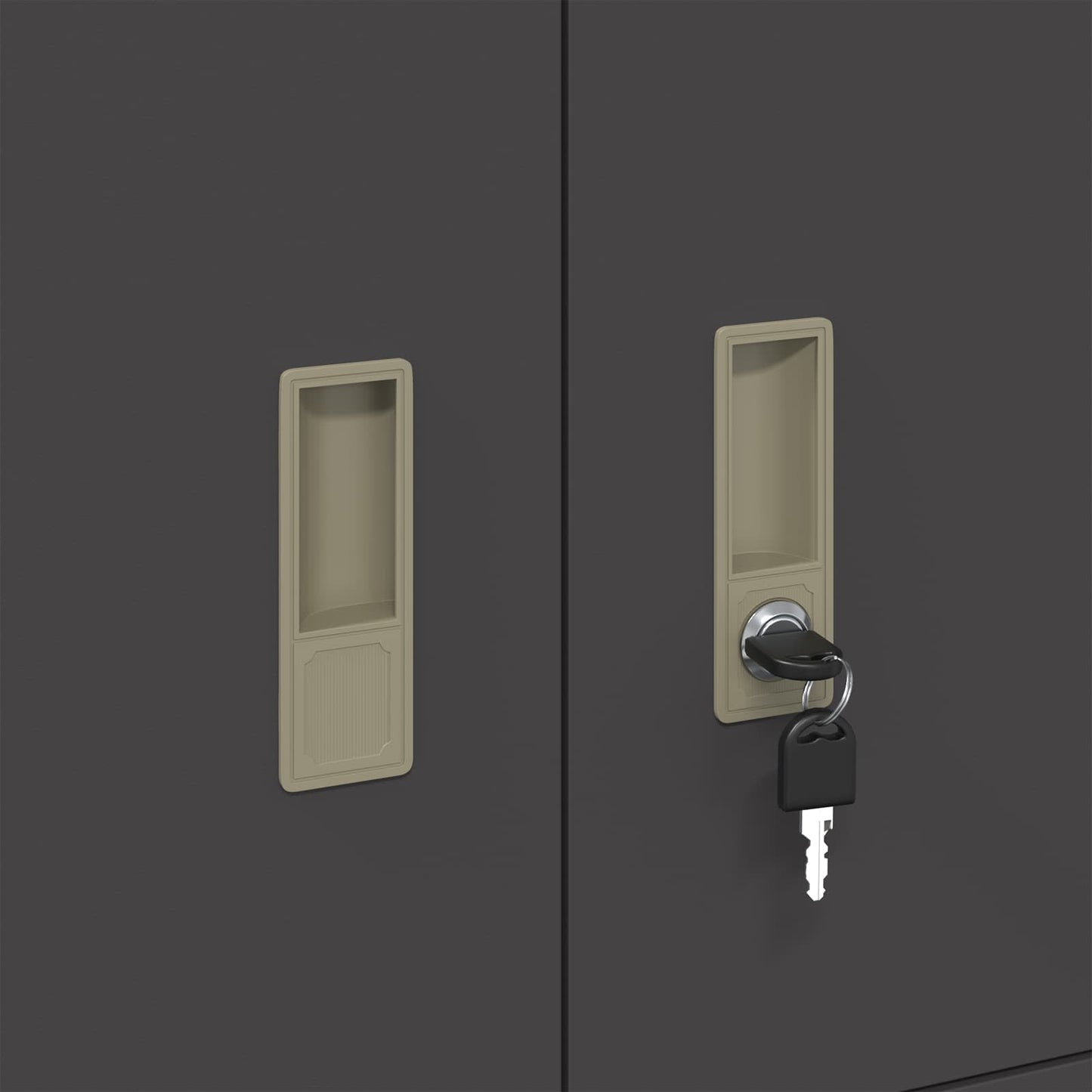 Armadio Nero 80 x 40 x 40 cm Acciaio | homemem39