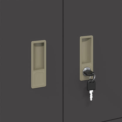 Armadio Nero 80 x 40 x 40 cm Acciaio | homemem39
