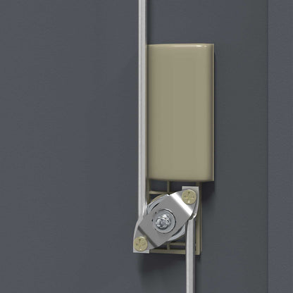 Armadio Nero 80 x 40 x 40 cm Acciaio