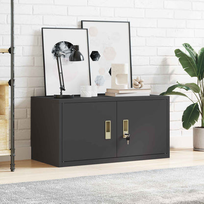 Armadio Nero 80 x 40 x 40 cm Acciaio