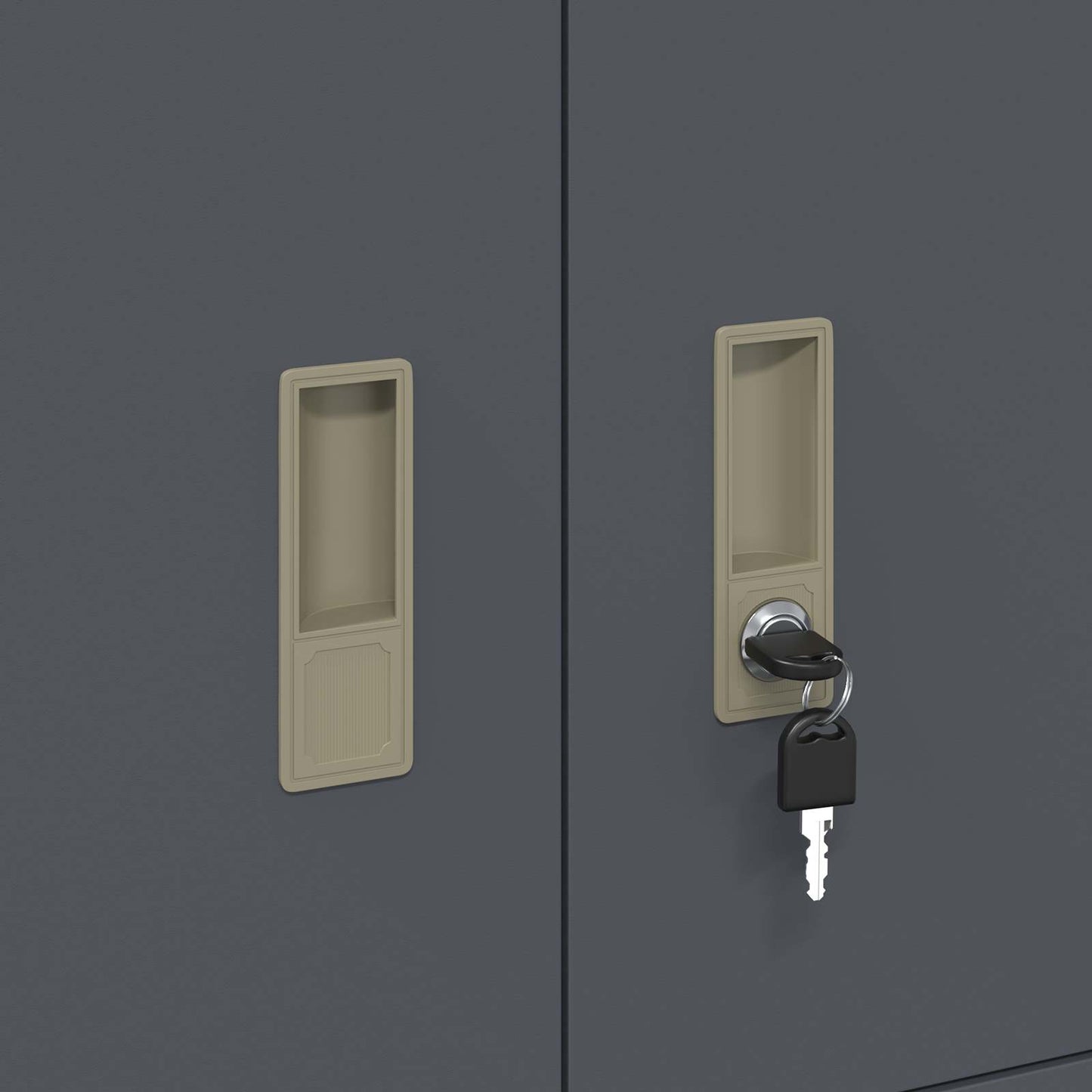 Armadio Antracite 80 x 40 x 40 cm Acciaio | homemem39