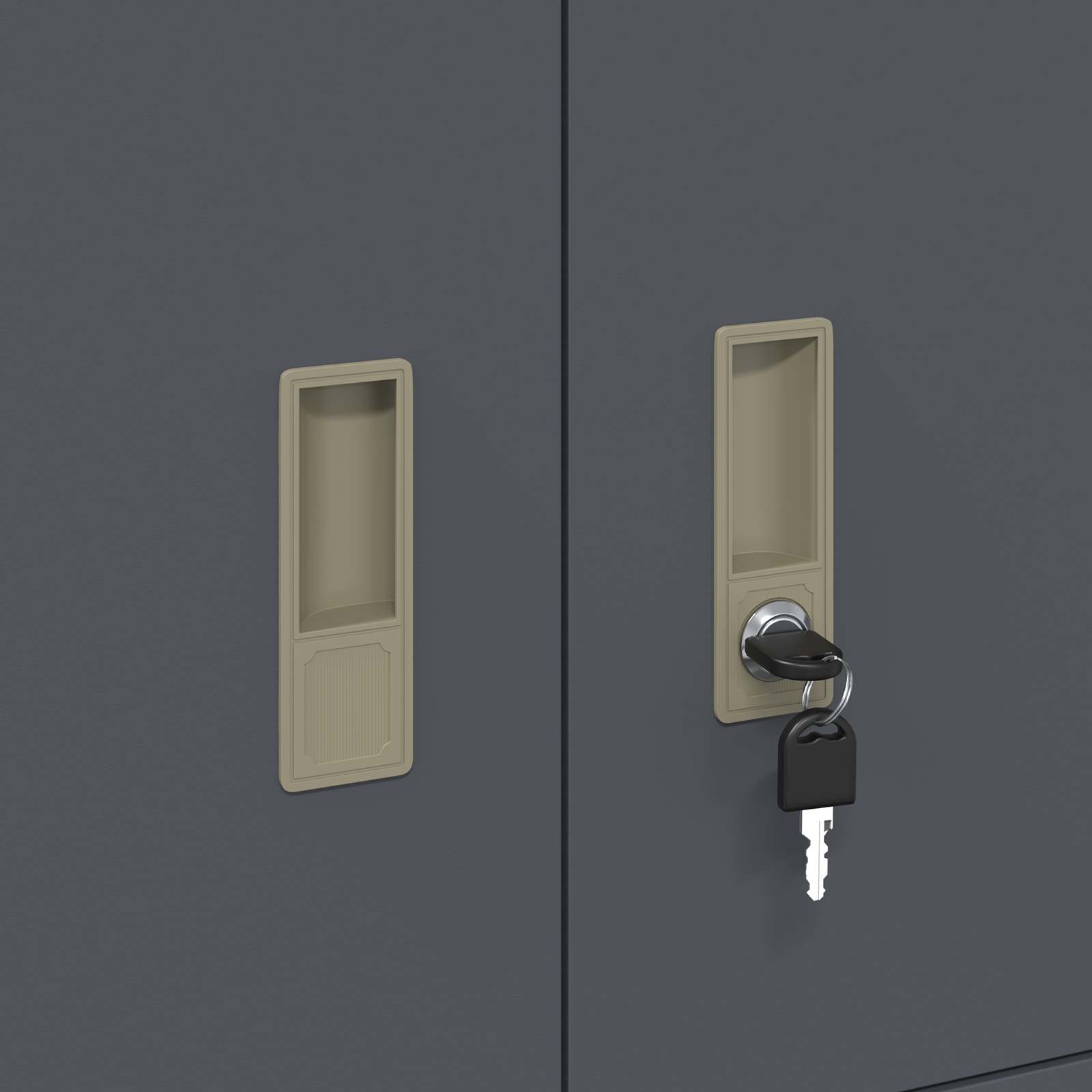 Armadio Antracite 80 x 40 x 40 cm Acciaio | homemem39