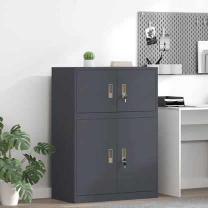 Armadio Antracite 80 x 40 x 40 cm Acciaio | homemem39