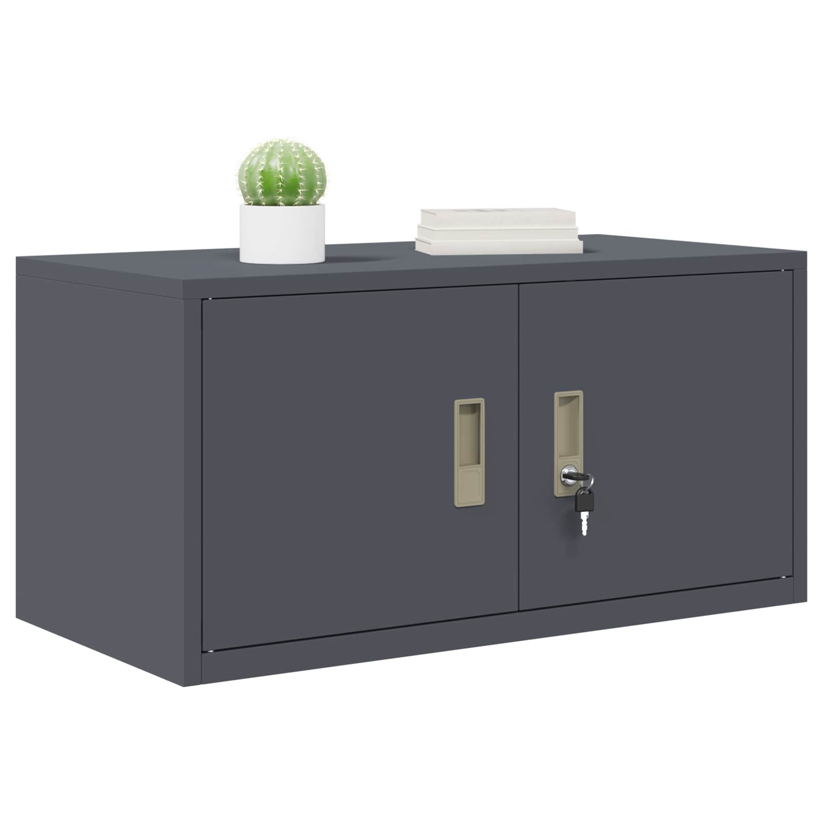 Armadio Antracite 80 x 40 x 40 cm Acciaio | homemem39
