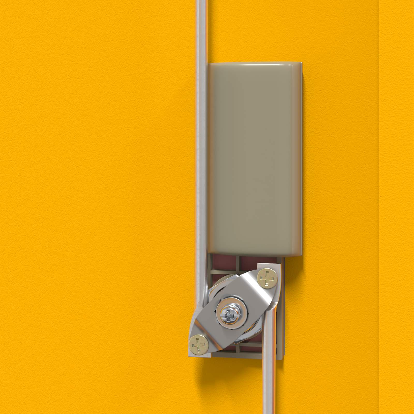 Armadio Giallo senape 80 x 40 x 40 cm Acciaio | homemem39