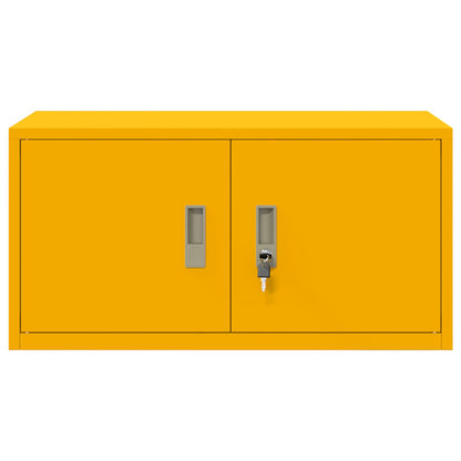 Armadio Giallo senape 80 x 40 x 40 cm Acciaio