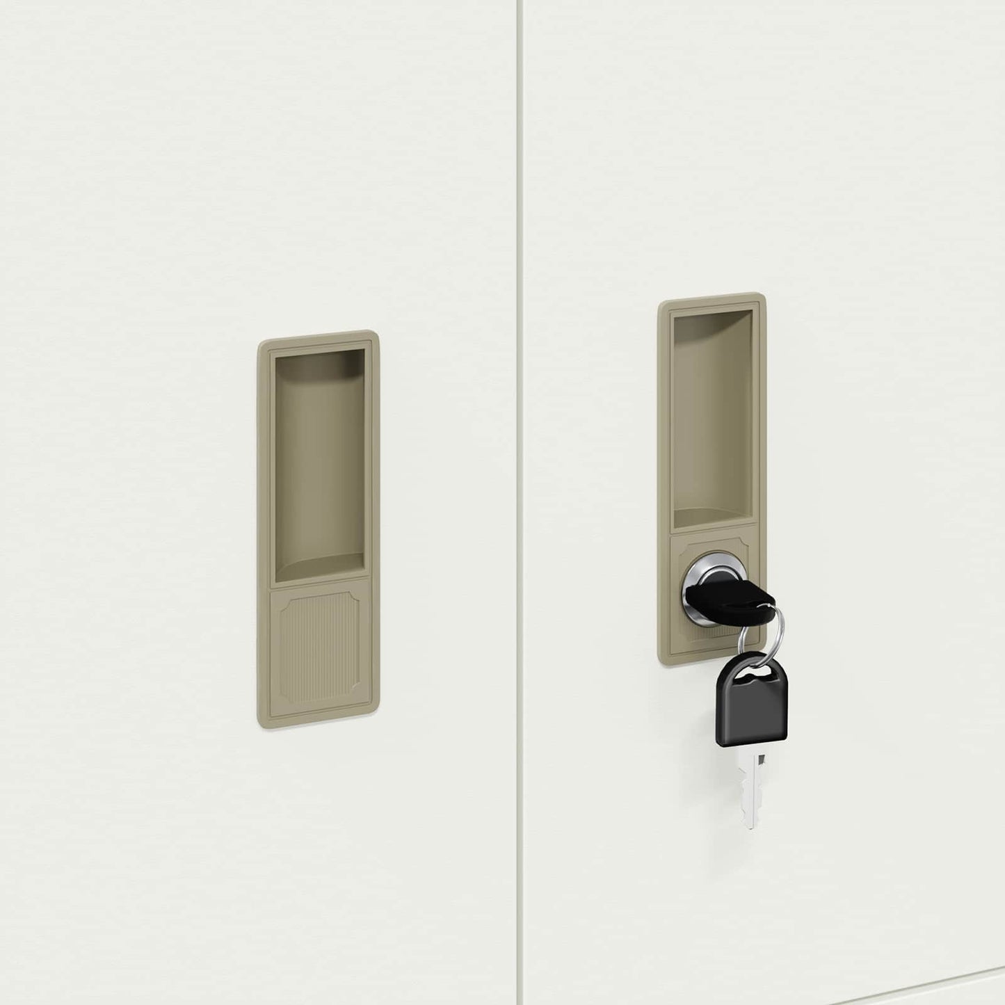 Armadio Bianco 80 x 40 x 40 cm Acciaio | homemem39