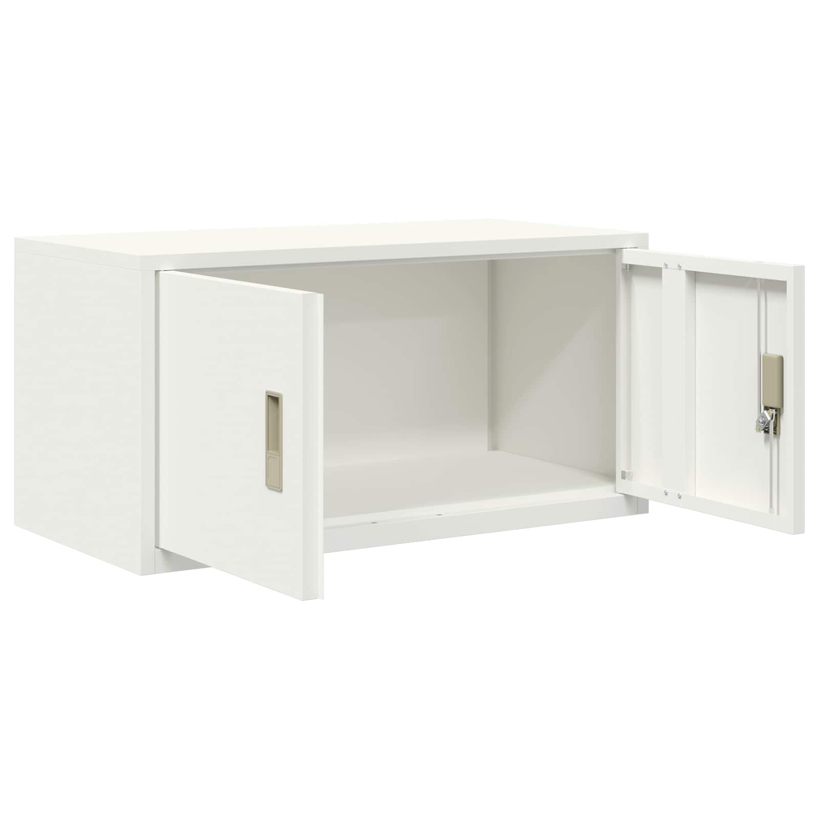 Armadio Bianco 80 x 40 x 40 cm Acciaio | homemem39