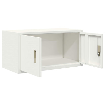 Armadio Bianco 80 x 40 x 40 cm Acciaio | homemem39