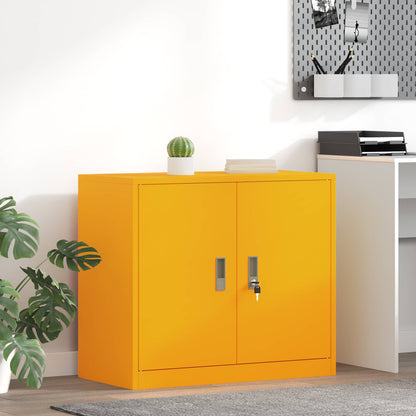 Armadio Giallo senape 80 x 40 x 70 cm Acciaio