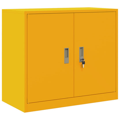 Armadio Giallo senape 80 x 40 x 70 cm Acciaio