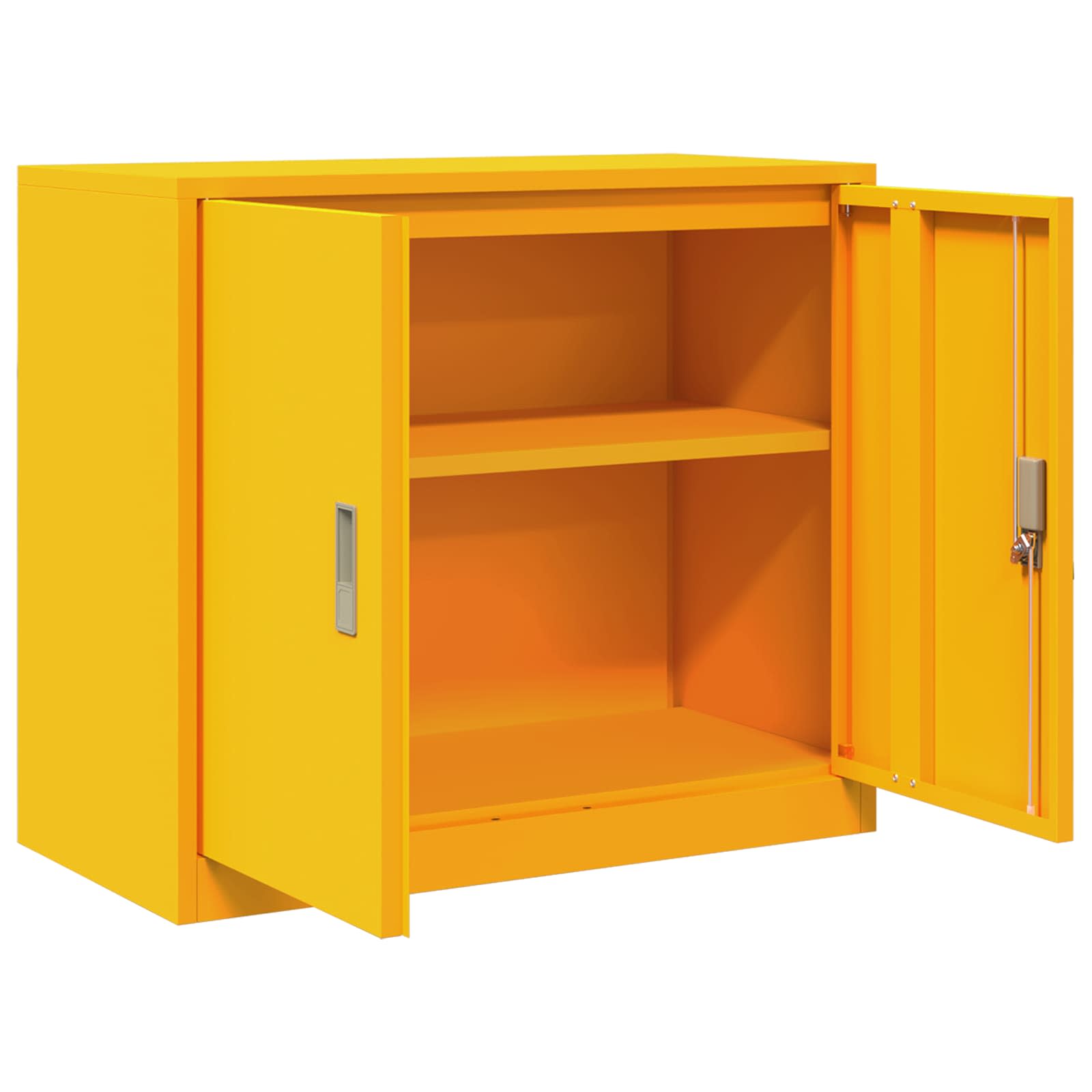 Armadio Giallo senape 80 x 40 x 70 cm Acciaio | homemem39