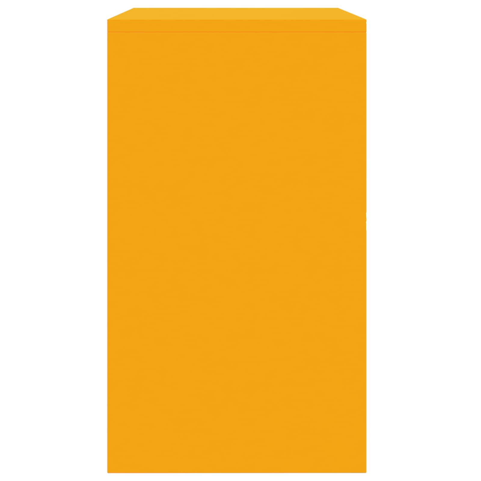 Armadio Giallo senape 80 x 40 x 70 cm Acciaio | homemem39