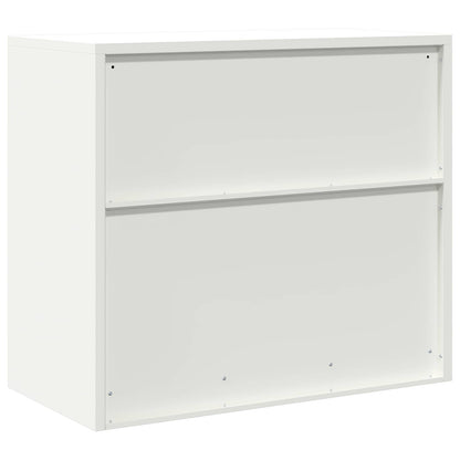 Armadio Bianco 80 x 40 x 70 cm Acciaio | homemem39