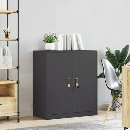 Armadio Nero 80 x 40 x 90 cm Acciaio | homemem39