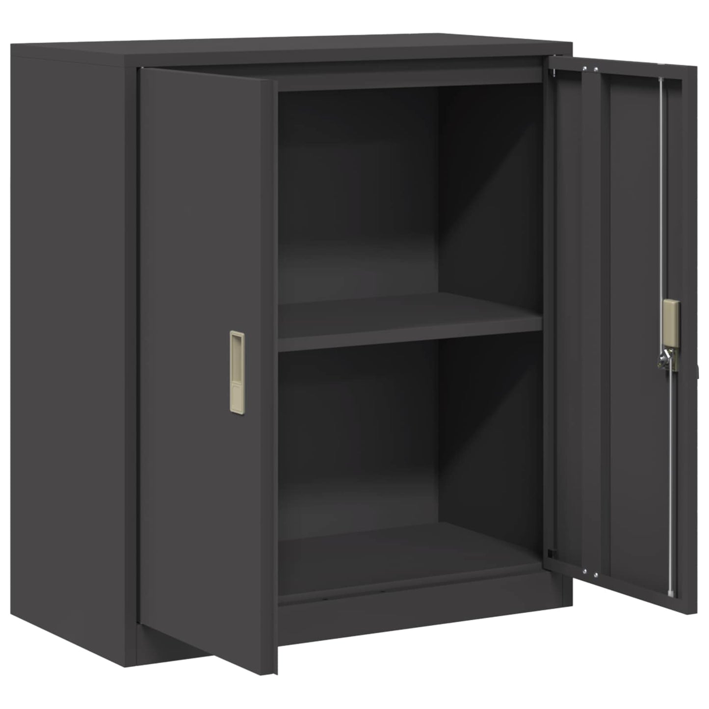 Armadio Nero 80 x 40 x 90 cm Acciaio | homemem39