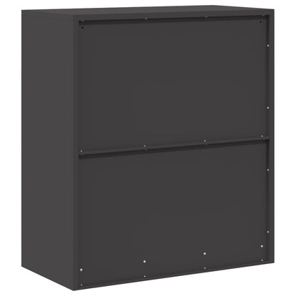 Armadio Nero 80 x 40 x 90 cm Acciaio | homemem39