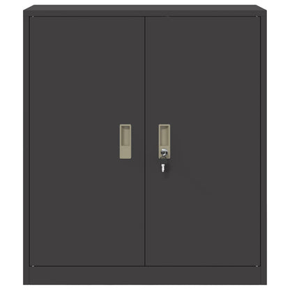 Armadio Nero 80 x 40 x 90 cm Acciaio | homemem39