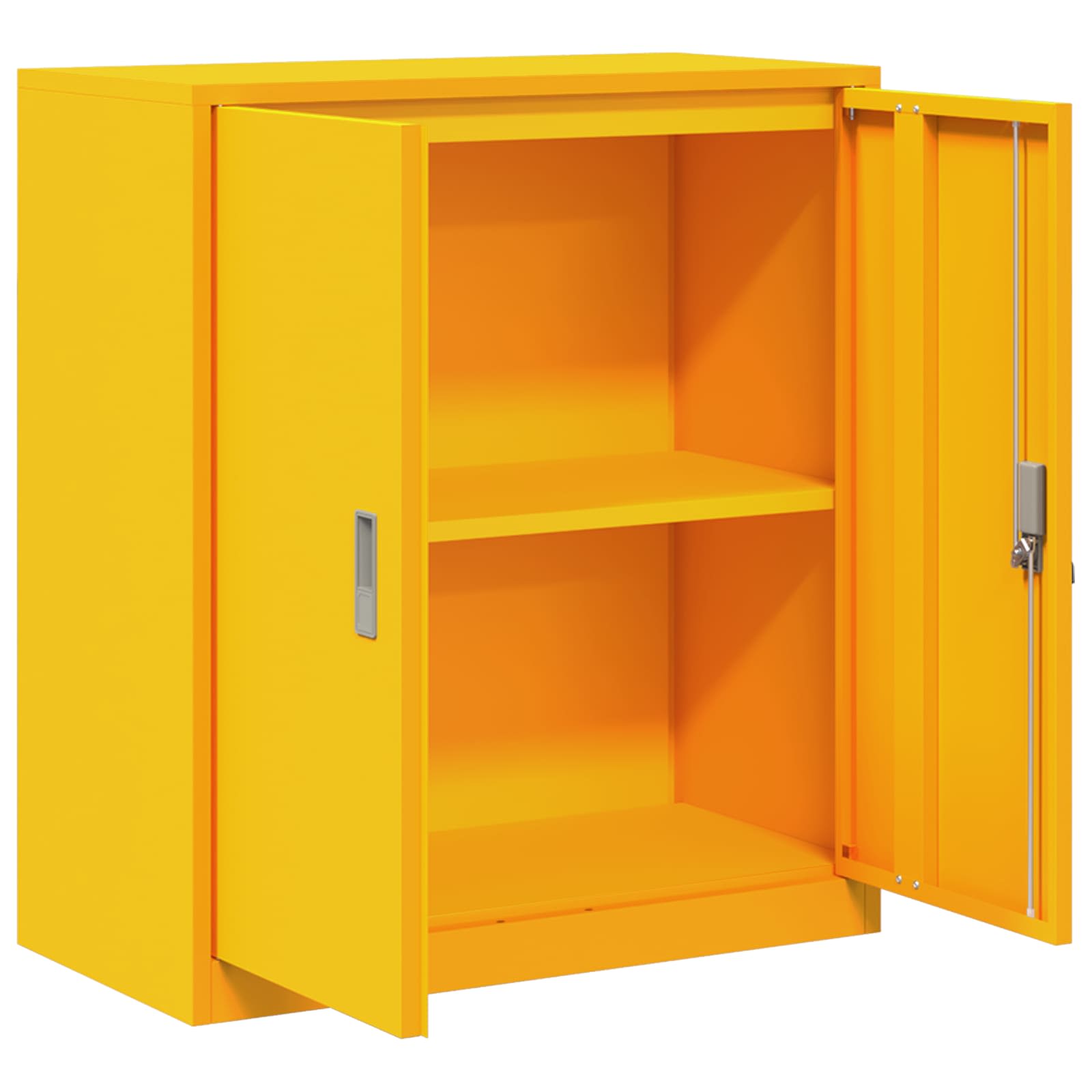 Armadio Giallo senape 80 x 40 x 90 cm Acciaio | homemem39
