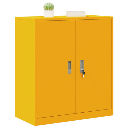 Armadio Giallo senape 80 x 40 x 90 cm Acciaio