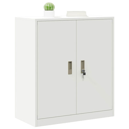 Armadio Bianco 80 x 40 x 90 cm Acciaio | homemem39