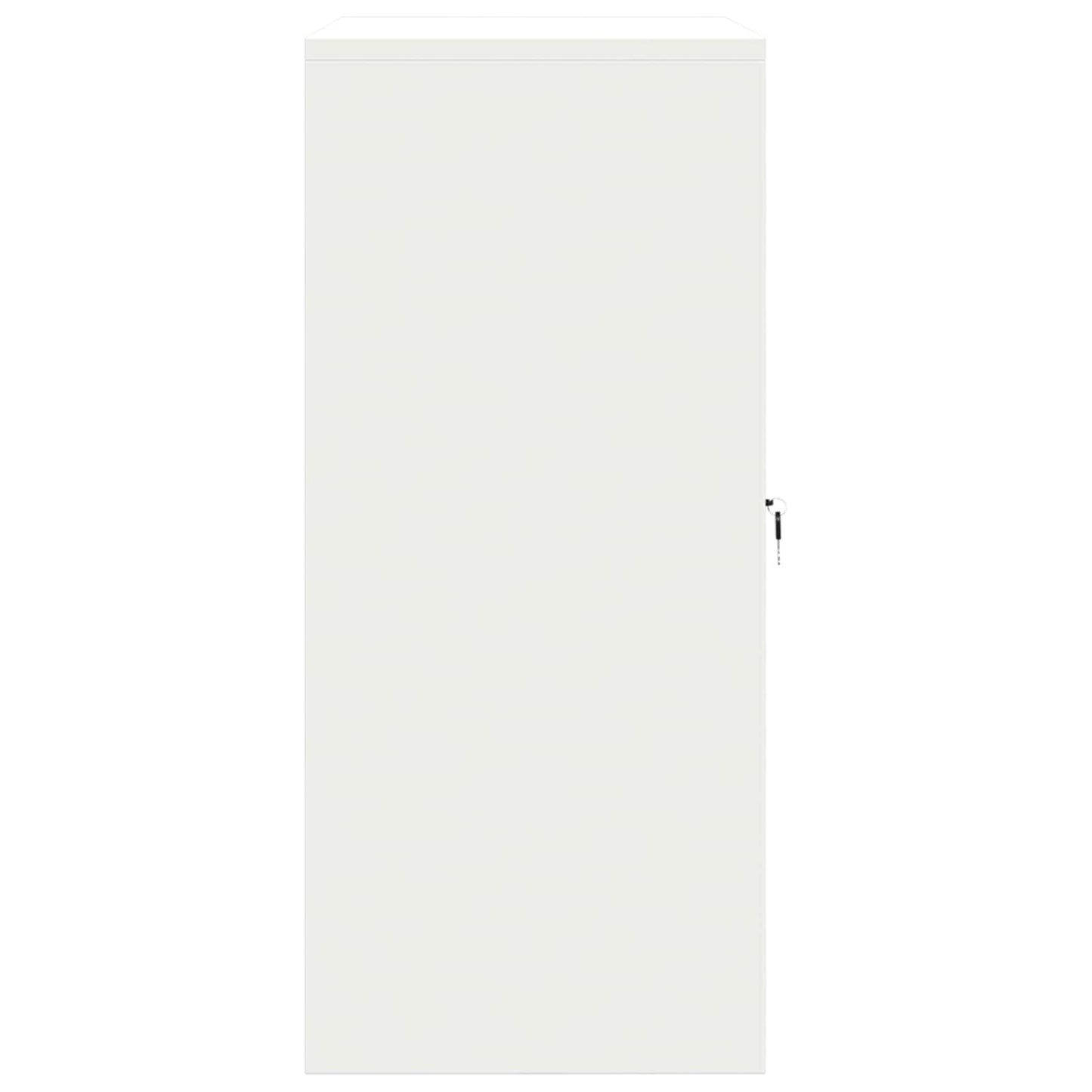 Armadio Bianco 80 x 40 x 90 cm Acciaio | homemem39
