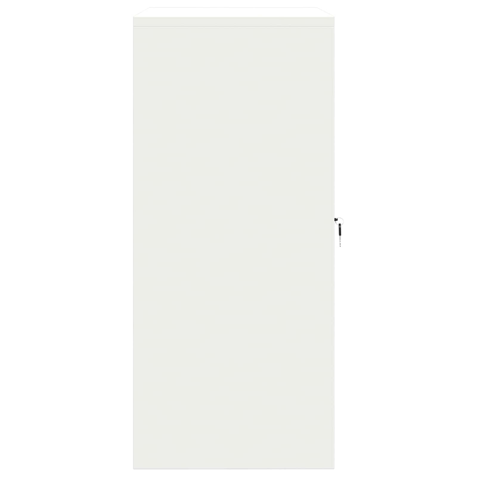 Armadio Bianco 80 x 40 x 90 cm Acciaio | homemem39