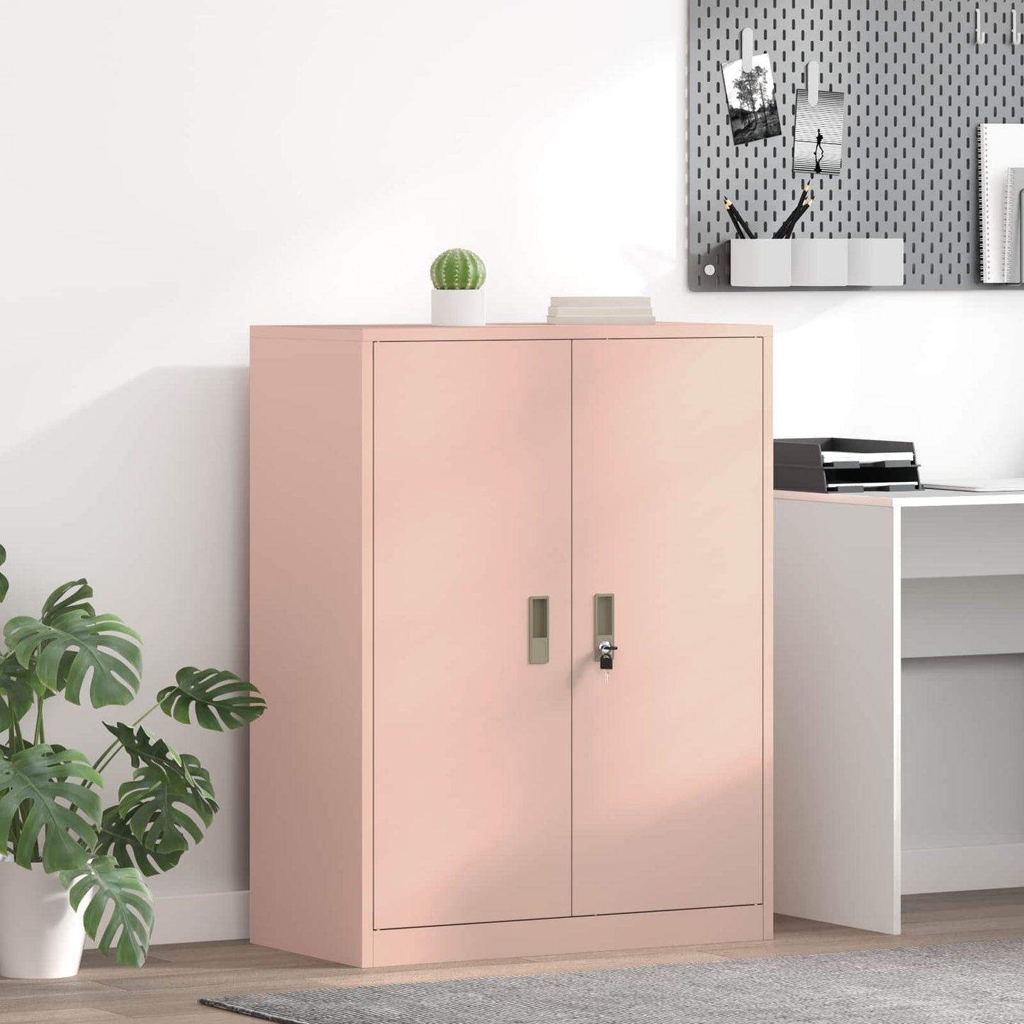 Armadio Rosa 80 x 40 x 105 cm Acciaio | homemem39