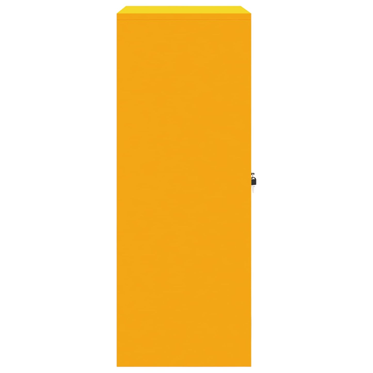Armadio Giallo senape 80 x 40 x 105 cm Acciaio | homemem39