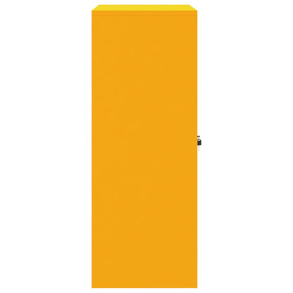 Armadio Giallo senape 80 x 40 x 105 cm Acciaio | homemem39