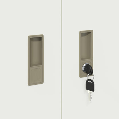 Armadio Bianco 80 x 40 x 105 cm Acciaio | homemem39