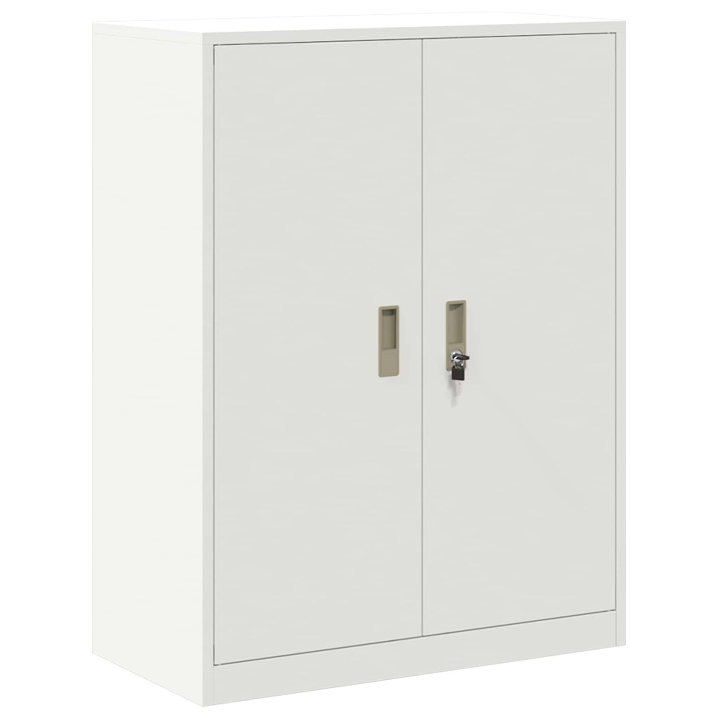 Armadio Bianco 80 x 40 x 105 cm Acciaio | homemem39