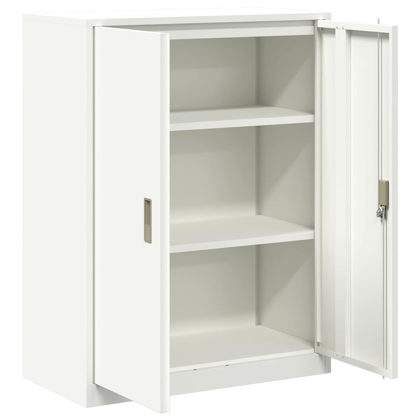 Armadio Bianco 80 x 40 x 105 cm Acciaio | homemem39
