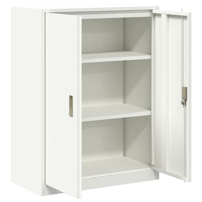 Armadio Bianco 80 x 40 x 105 cm Acciaio | homemem39