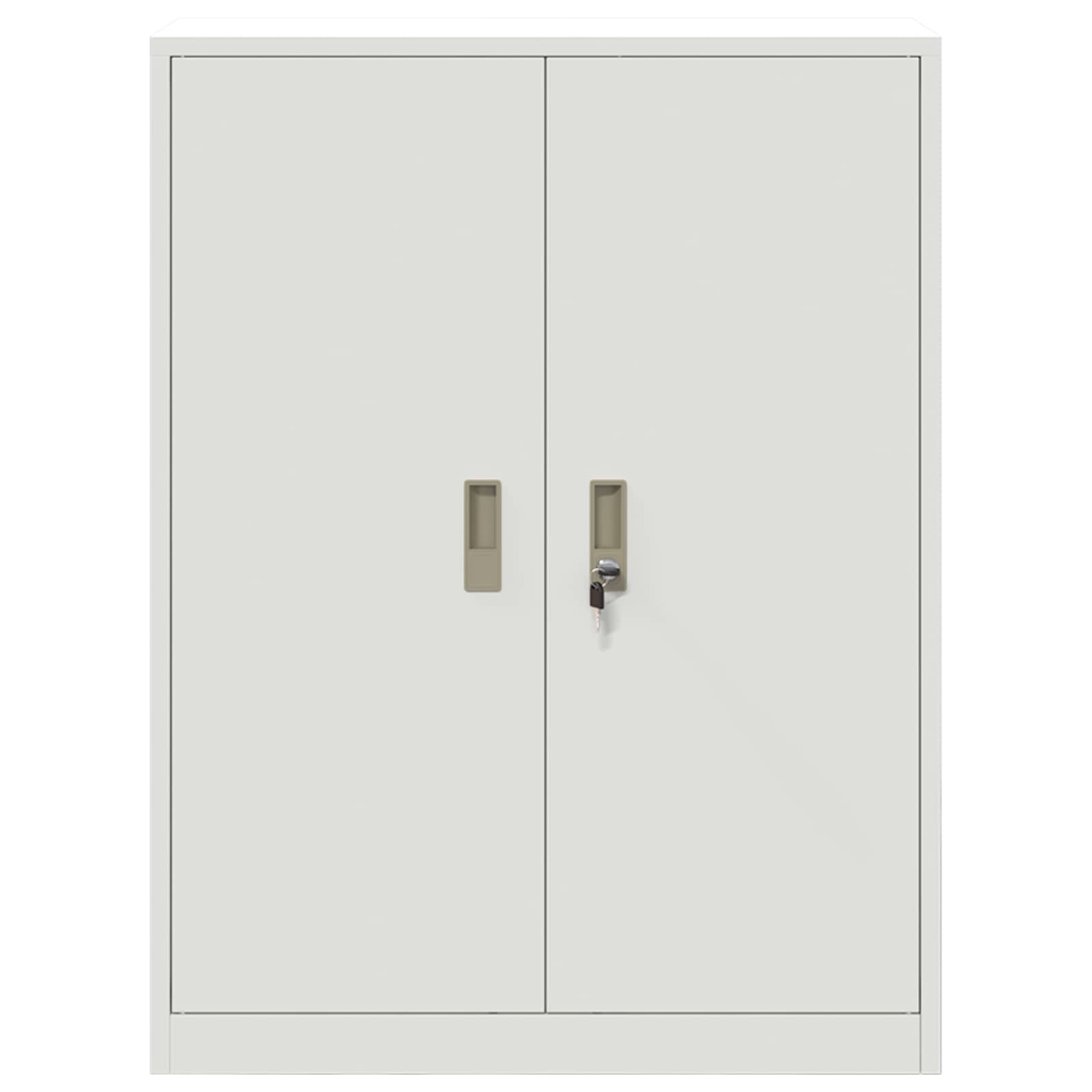 Armadio Bianco 80 x 40 x 105 cm Acciaio | homemem39