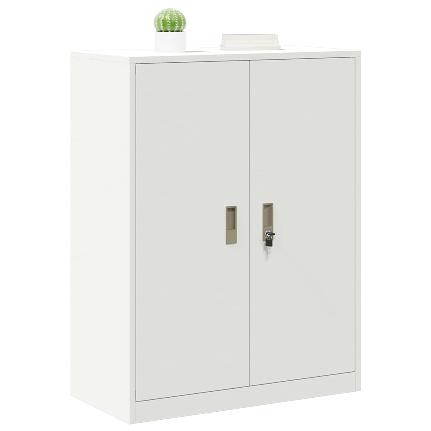 Armadio Bianco 80 x 40 x 105 cm Acciaio | homemem39