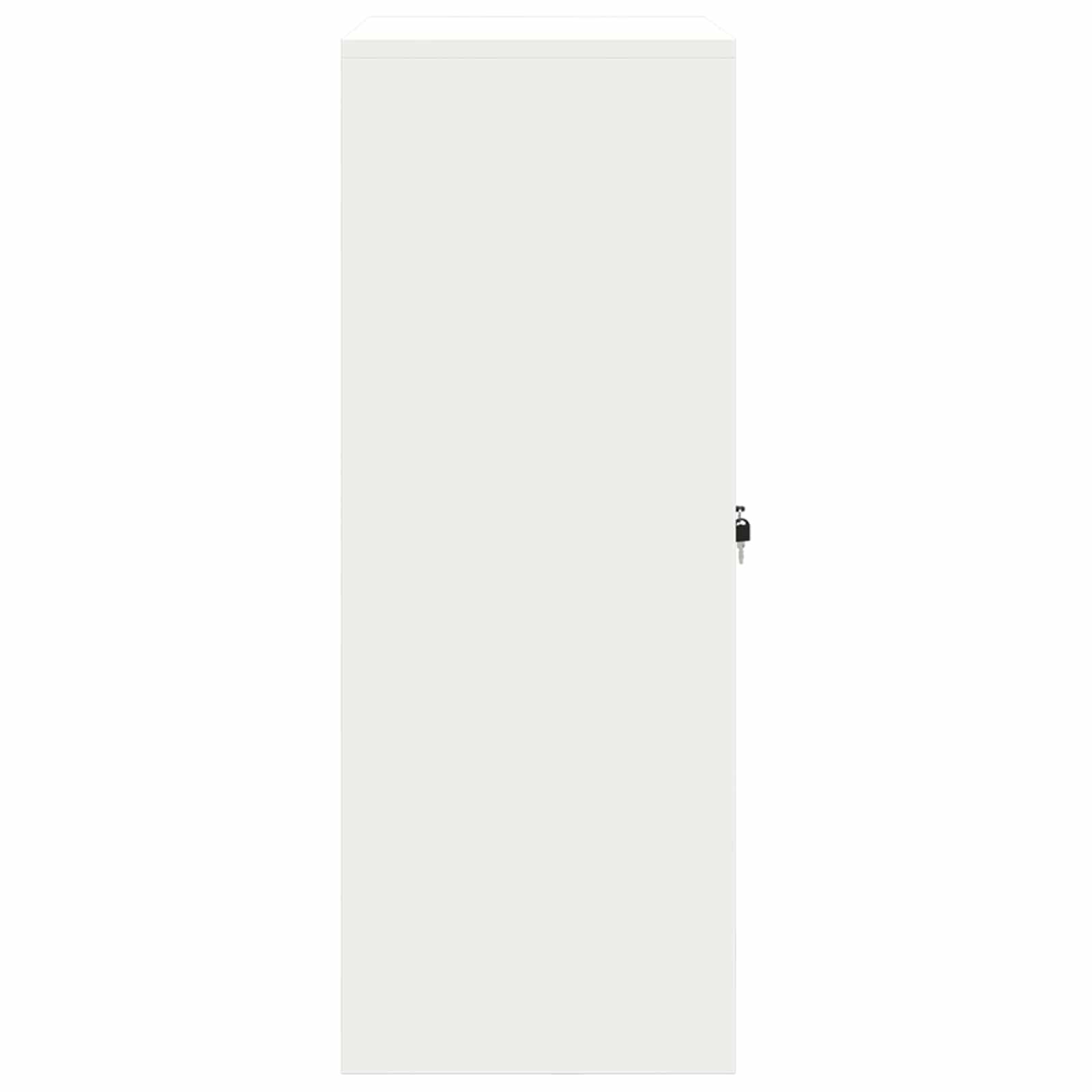 Armadio Bianco 80 x 40 x 105 cm Acciaio | homemem39