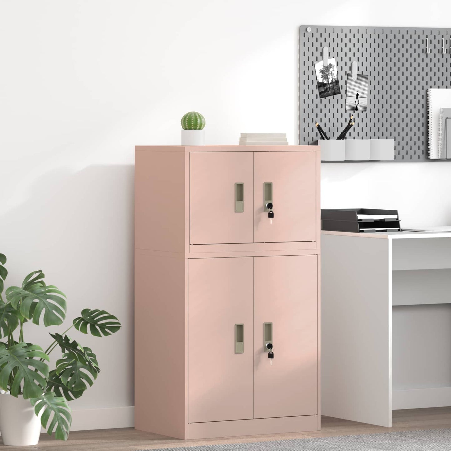 Armadio Rosa 60 x 40 x 40 cm Acciaio