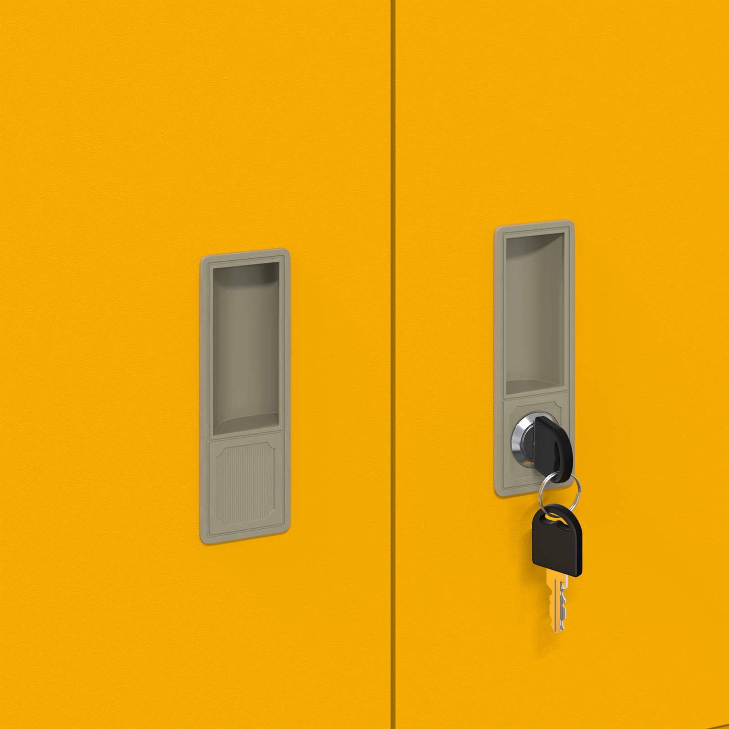 Armadio Giallo senape 60 x 40 x 40 cm Acciaio | homemem39