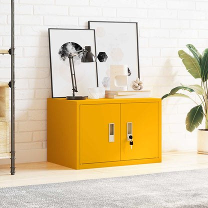 Armadio Giallo senape 60 x 40 x 40 cm Acciaio | homemem39