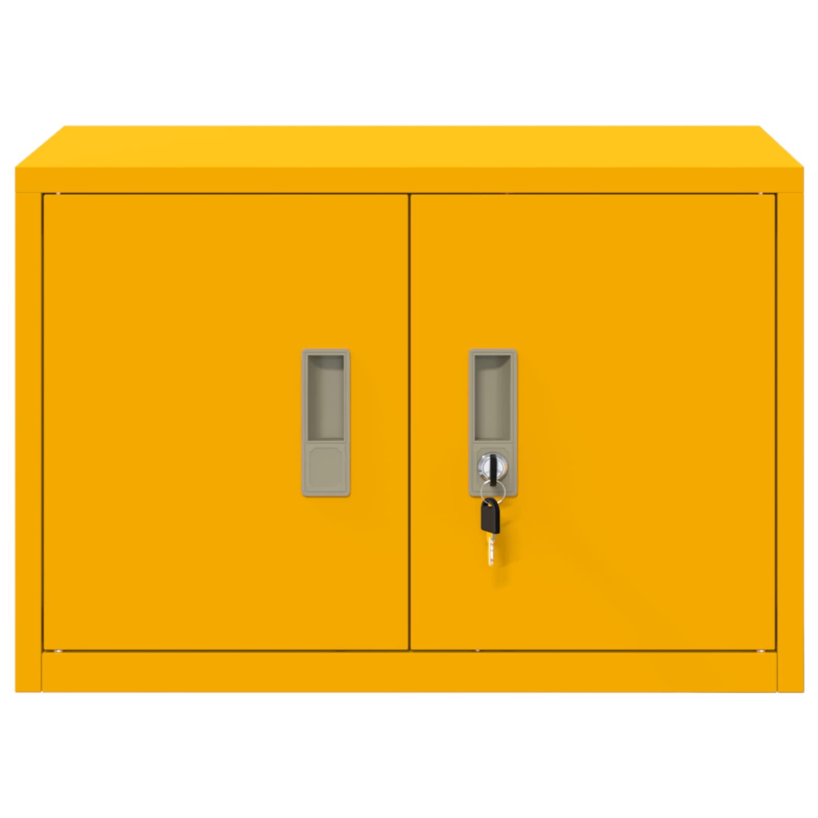 Armadio Giallo senape 60 x 40 x 40 cm Acciaio | homemem39