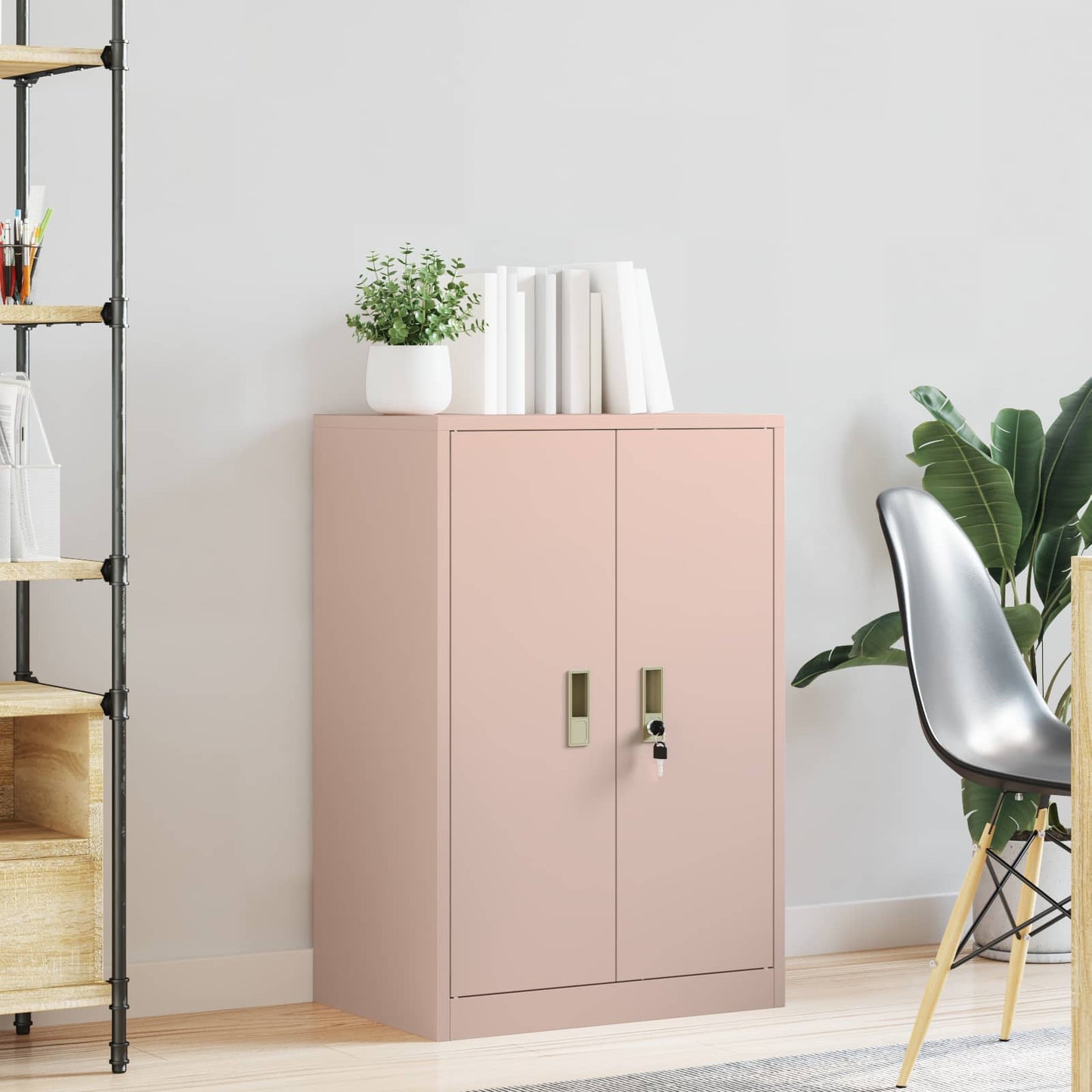 Armadio Rosa 60 x 40 x 90 cm Acciaio | homemem39